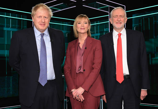 Boris Johnson and Jeremy Corbyn in the ITV election debate