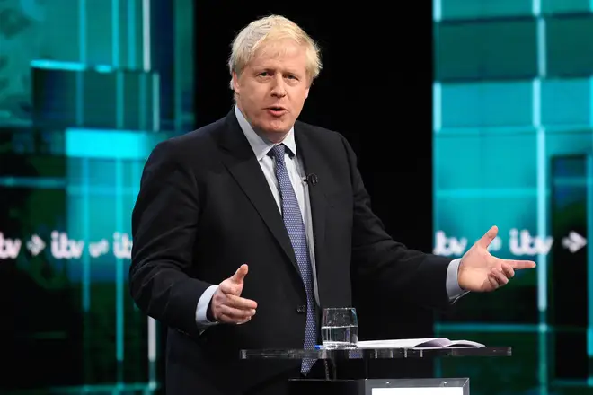 Boris Johnson during the debate