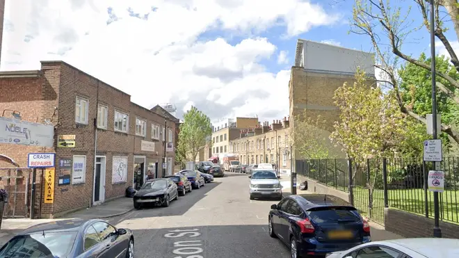 The man was found with a head wound on Nelson St in Whitechapel, east London