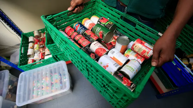 The report references food banks, in-work poverty and universal credit