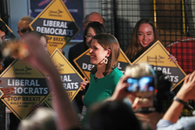 Liberal Democrats leader Jo Swinson during the launch of her party's manifesto