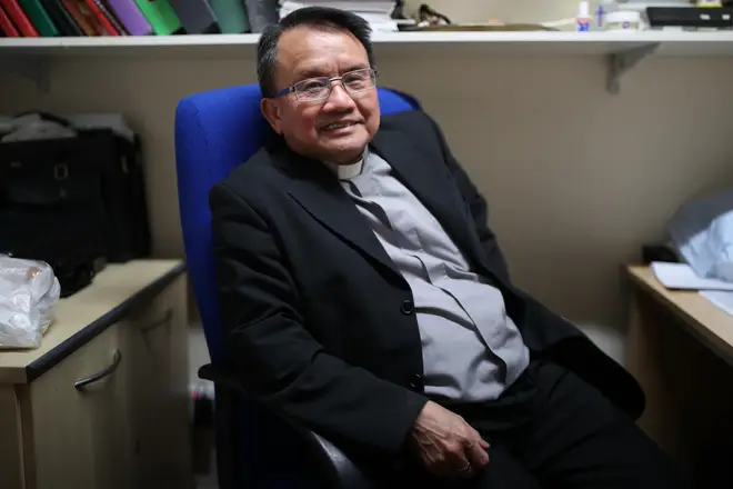 The priest of the Vietnamese Catholic Cathedral in east London, Father Simon Thang Duc Nguyen