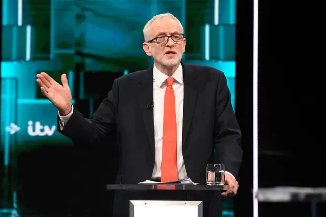 Jeremy Corbyn during the ITV leaders' debate