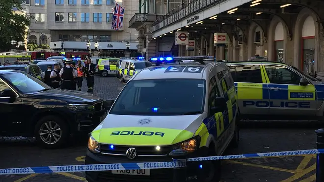 Emergency Services at Charing Cross Station