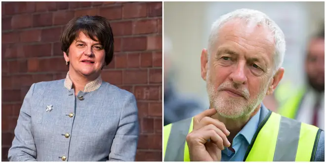 Arlene Foster has indicated she could do a deal with Labour if Corbyn was not leader