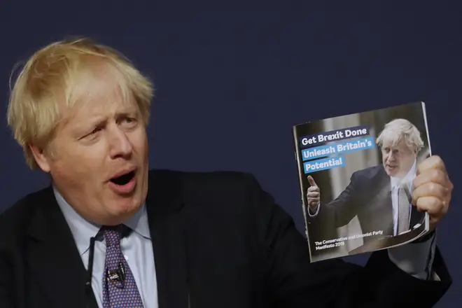 Mr Johnson launched the manifesto in Telford