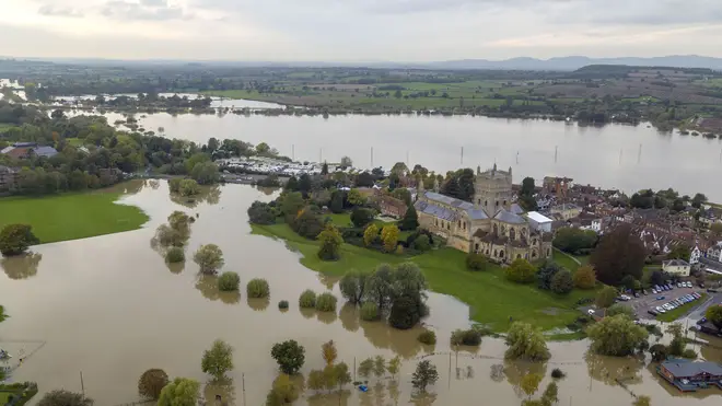 Tewkesbury Abbey was one of the sites heavily impacted by recent floods