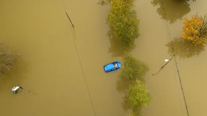 Cars were caught in recent floods