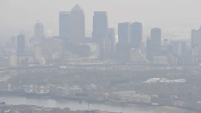 Lung cancer link: air pollution hangs over London