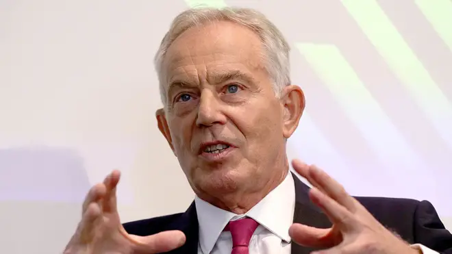Tony Blair made the remarks at a speech today