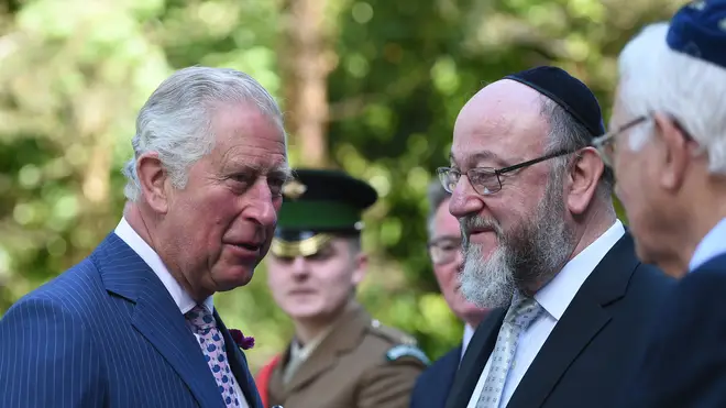 Chief Rabbi Ephraim Mirvis with Charles, Prince of Wales