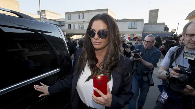 Katie Price has been declared bankrupt at a court in London
