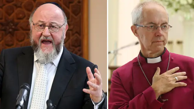 The Chief Rabbi's remarks were echoed by the Archbishop of Canterbury
