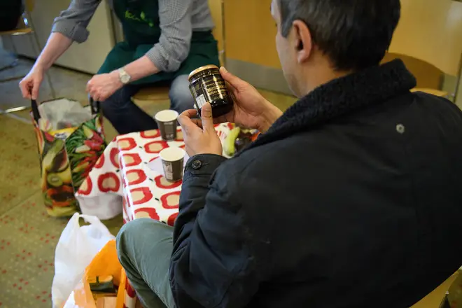 A foodbank in Wandsworth prepares and distributes parcels for the weekend