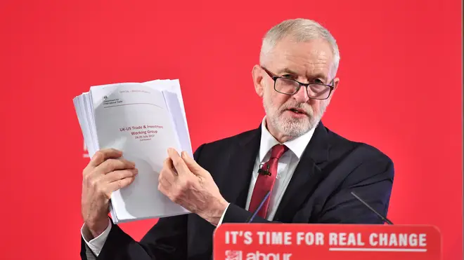 Jeremy Corbyn reveals the unredacted memo