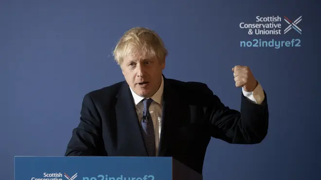 Boris Johnson unveils his Scottish manifesto