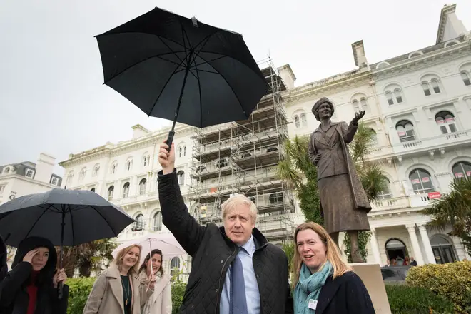 A statue of Lady Astor was unveiled in Plymouth on Thursday