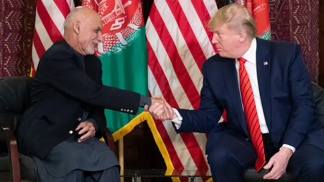 President Trump and Afghan President Ashraf Ghani