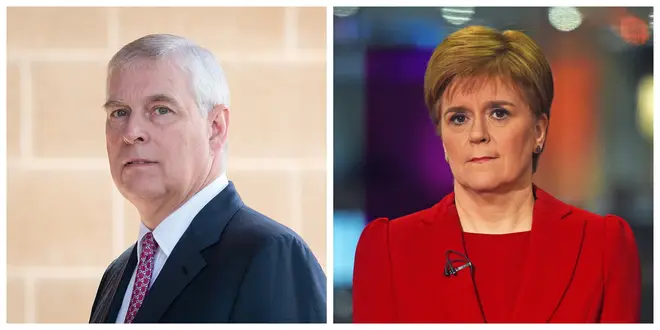 Prince Andrew and First Minister Nicola Sturgeon