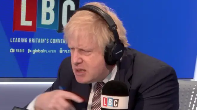 Boris Johnson mimics Nick Ferrari