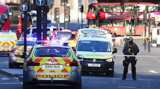 Armed police are attending a "terror-related" incident on London Bridge