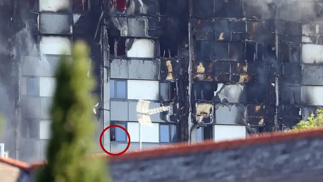 Grenfell Tower fire: Image shows trapped resident